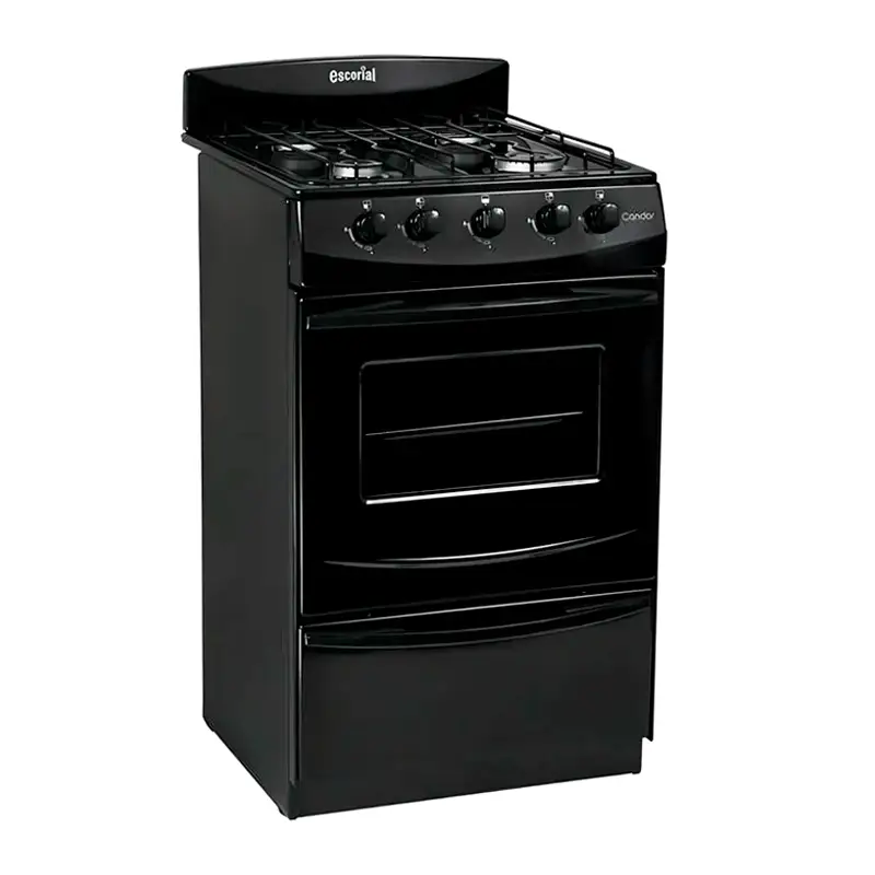 Cocina Gas Envasado 51CM Negra Candor S2 | Escorial - Imagen 2