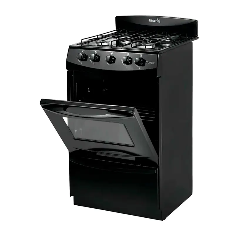 Cocina Gas Envasado 51CM Negra Candor S2 | Escorial - Imagen 3