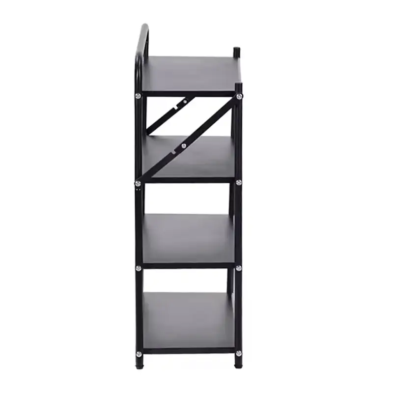 Estanteria metálica plegable | 4 niveles | Negro | LemonPie - Imagen 2