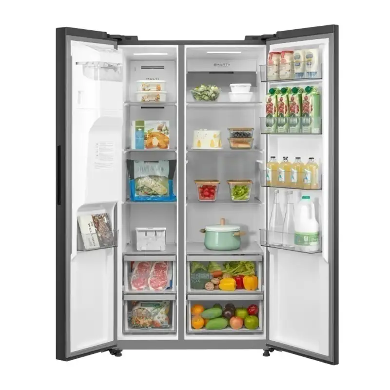 Heladera Side by Side 533LTS No Frost Inverter Negra con Dispenser | Midea - Imagen 2