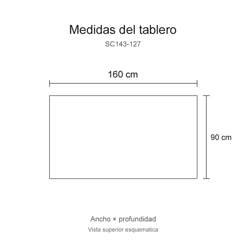 Mesa 160X90CM | Valine | Vidrio | Natural Blanco | Henn - Imagen 3